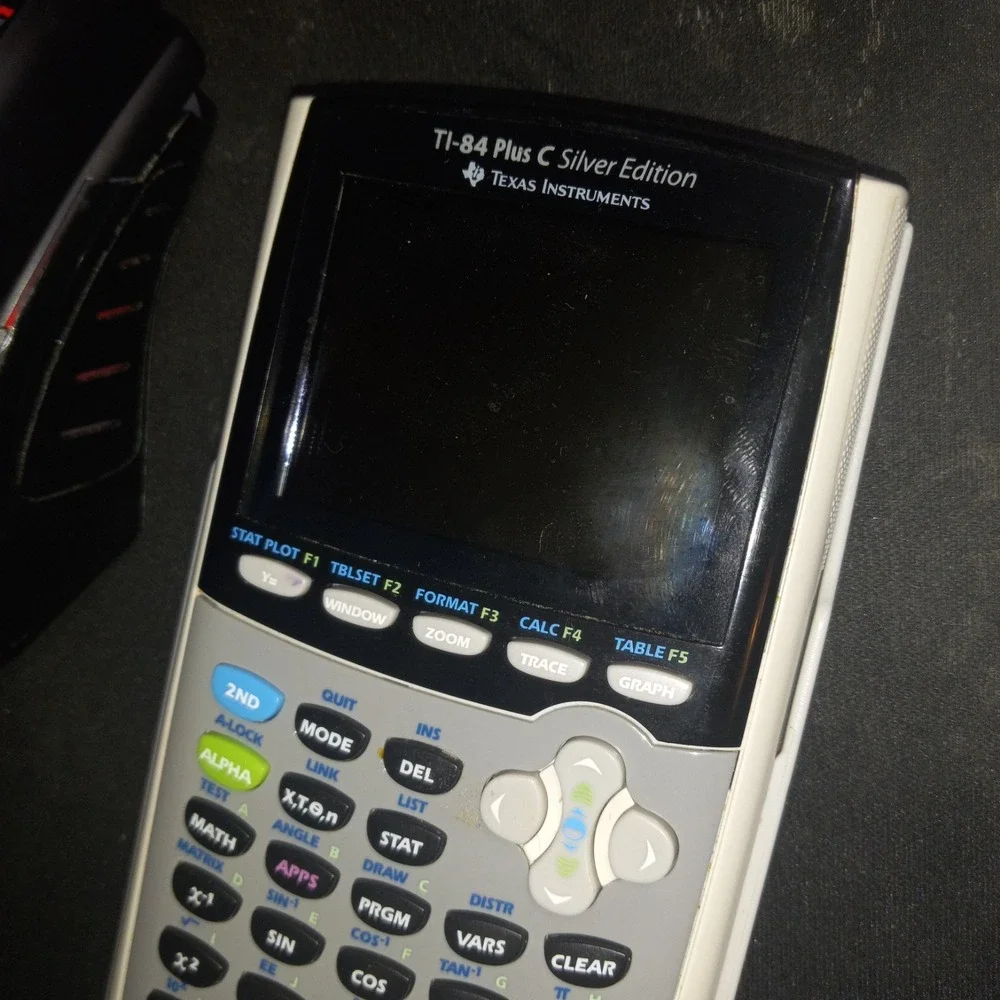 TI-84 Plus C Silver Edition Graphing Calculator Cover Texas Instruments CHARGABL